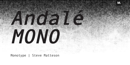 Andale Mono Font Poster 1